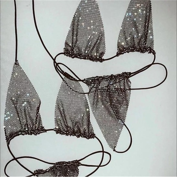 Matching bling lingerie set price for 1 set - Picture 3 of 6